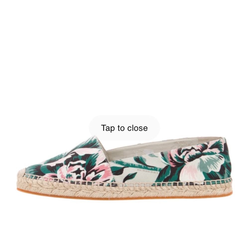 BURBERRY Hodgeson Floral Espadrilles
